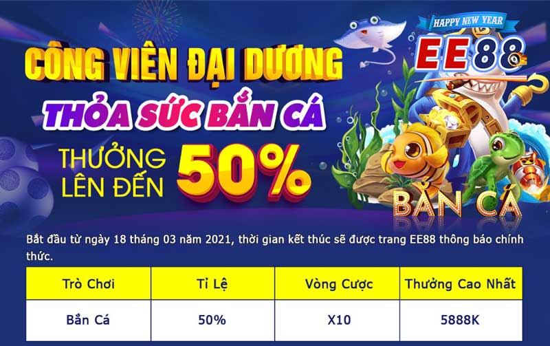 Đồ họa sống động và lối chơi lôi cuốn, game bắn cá trên EE88 là sự lựa chọn hoàn hảo